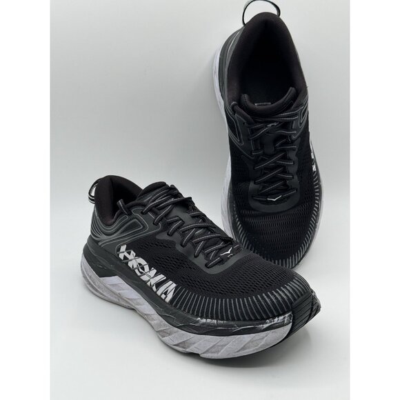Hoka One W Bondi 7 Black White Running Shoes 1110519 BWHT Womens Size 9 - Picture 9 of 11